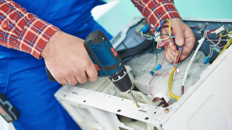 Kocaeli Çetintaş Çetintaş çamaşır makinesi kart tamiri – Su almama arızası orijinal parça ile giderildi. - Teknik servis örneği